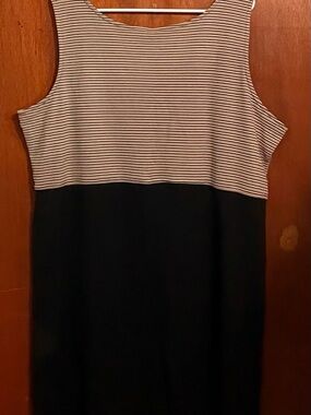 Private Party Womens 2X Striped Colorblock Dress